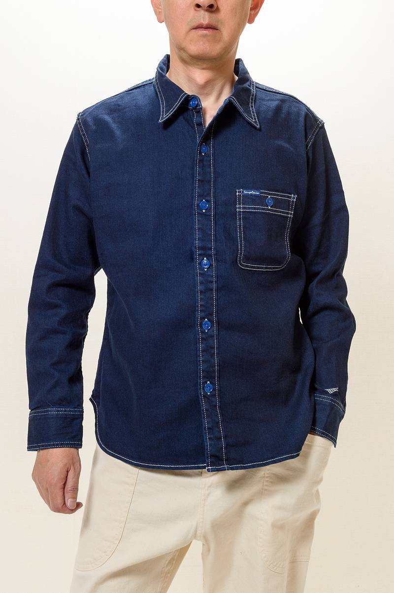 TDS2301 / TENRYO DENIM Color Revolution Stretch Denim Shirt