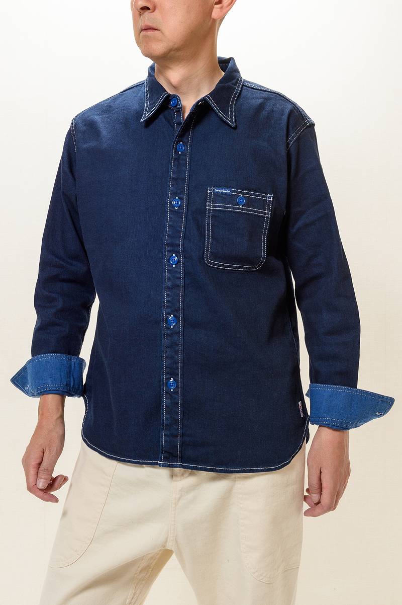 TDS2301 / TENRYO DENIM Color Revolution Stretch Denim Shirt