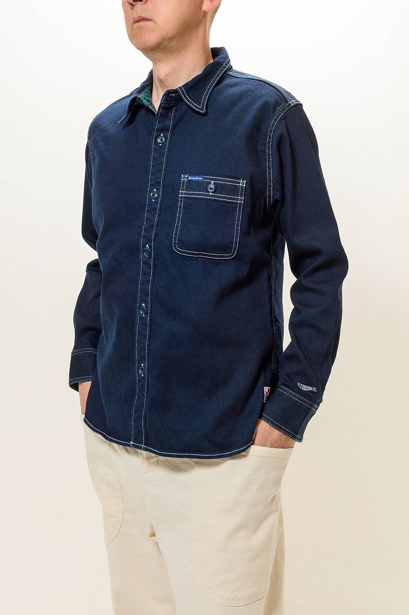 TDS2301 / TENRYO DENIM Color Revolution Stretch Denim Shirt