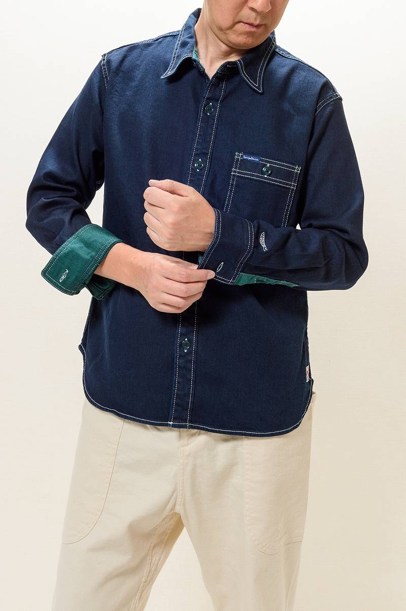 TDS2301 / TENRYO DENIM Color Revolution Stretch Denim Shirt