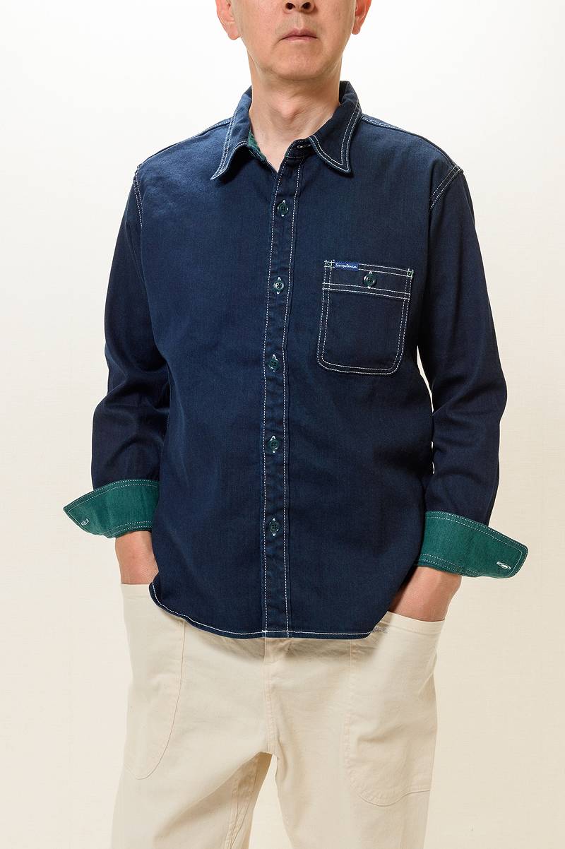 TDS2301 / TENRYO DENIM Color Revolution Stretch Denim Shirt