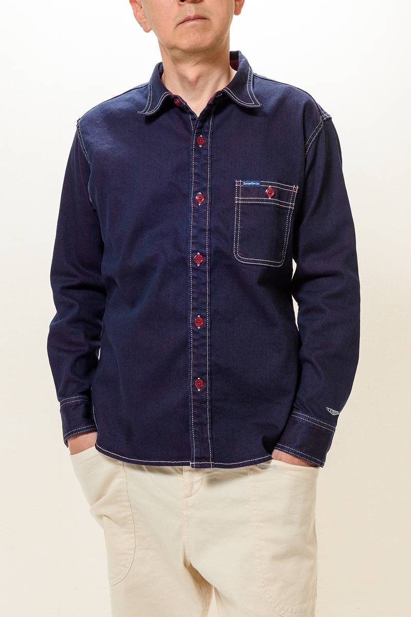 TDS2301 / TENRYO DENIM Color Revolution Stretch Denim Shirt