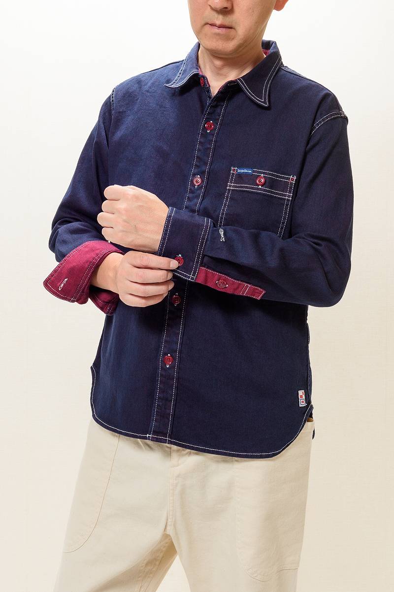 TDS2301 / TENRYO DENIM Color Revolution Stretch Denim Shirt
