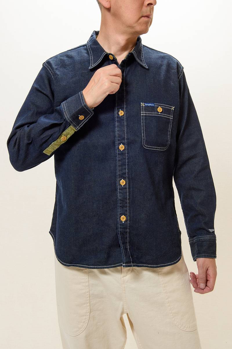TDS2301 / TENRYO DENIM Color Revolution Stretch Denim Shirt