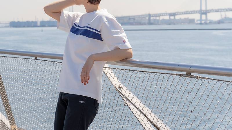 TDT002 / TENRYO DENIM Relax T-Shirt Border