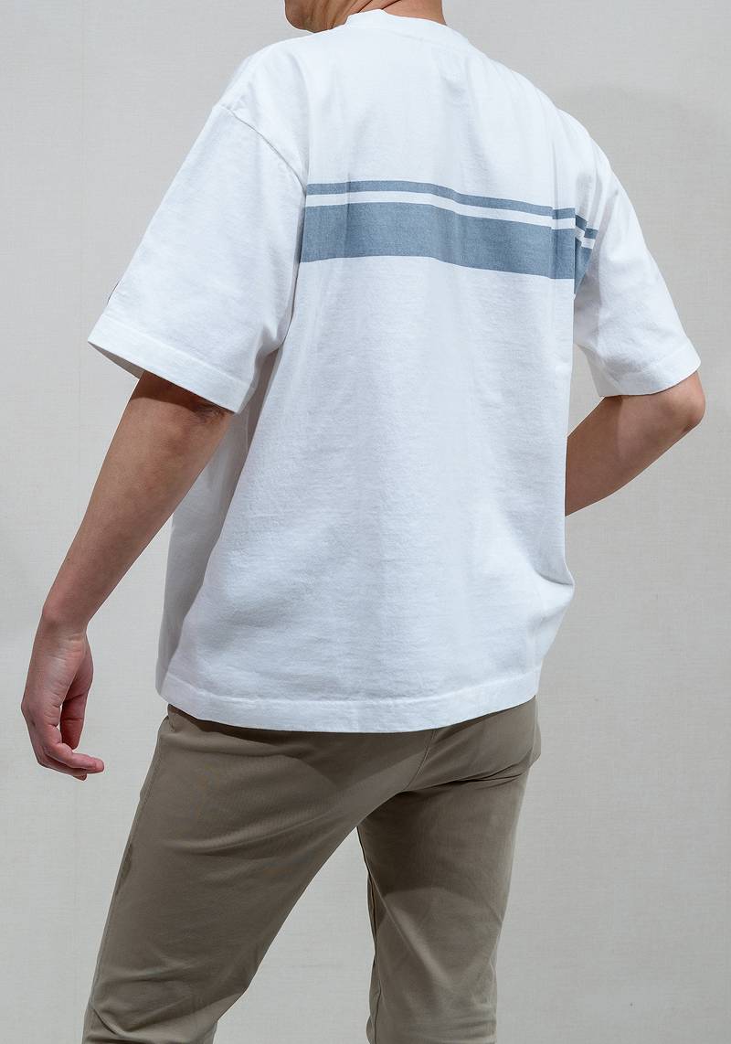 TDT002 / TENRYO DENIM Relax T-Shirt Border