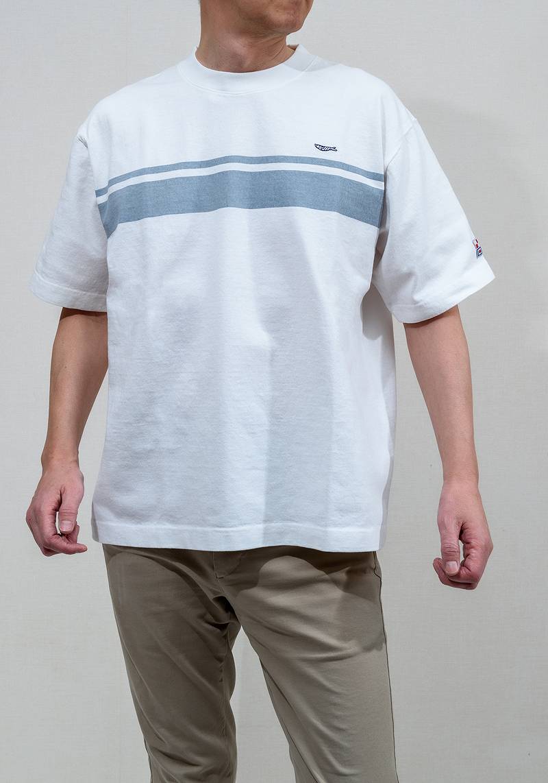 TDT002 / TENRYO DENIM Relax T-Shirt Border