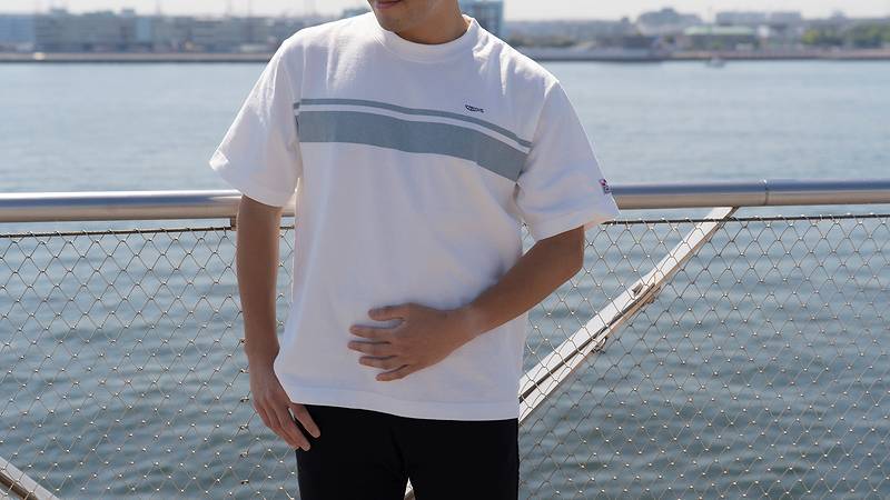 TDT002 / TENRYO DENIM Relax T-Shirt Border