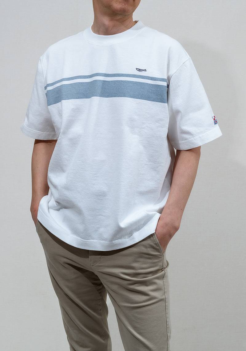 TDT002 / TENRYO DENIM Relax T-Shirt Border