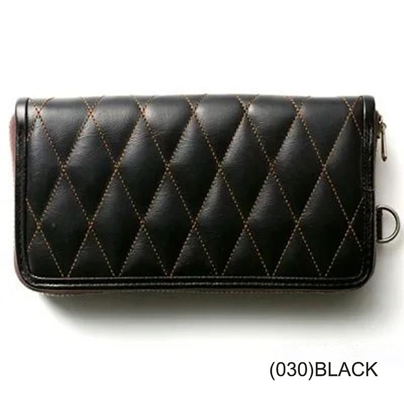 TMA2407 / TOYS McCOY LEATHER QUILTED LONG WALLET