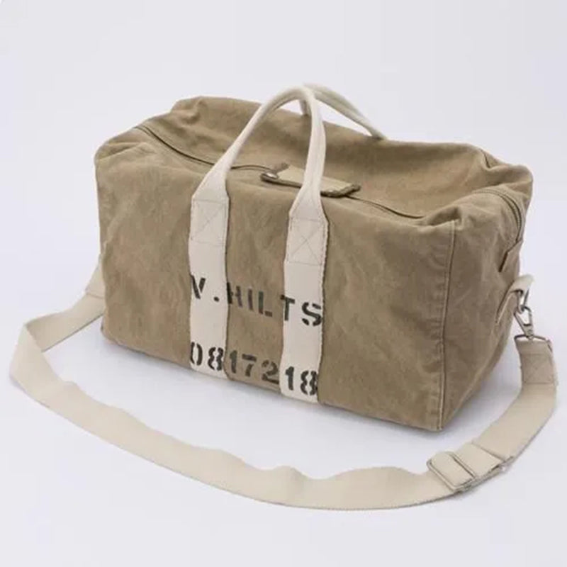 TMA2522 / TOYS McCOY AVIATOR'S KIT BAG "V.HILTS" CANVAS CLOTH