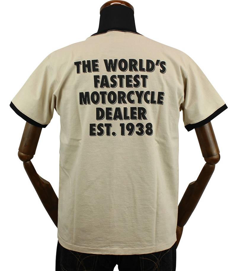 TMC2339 / TOYS McCOY MOTORCYCLE TEE " JOHNSON MOTORS NO.1 "