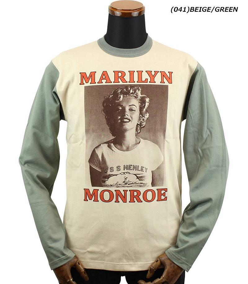 TMC2356 / TOYS McCOY LONG SLEEVE TEE MARILYN MONROE "USS HENLEY"