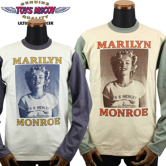 TMC2356 / TOYS McCOY LONG SLEEVE TEE MARILYN MONROE "USS HENLEY"