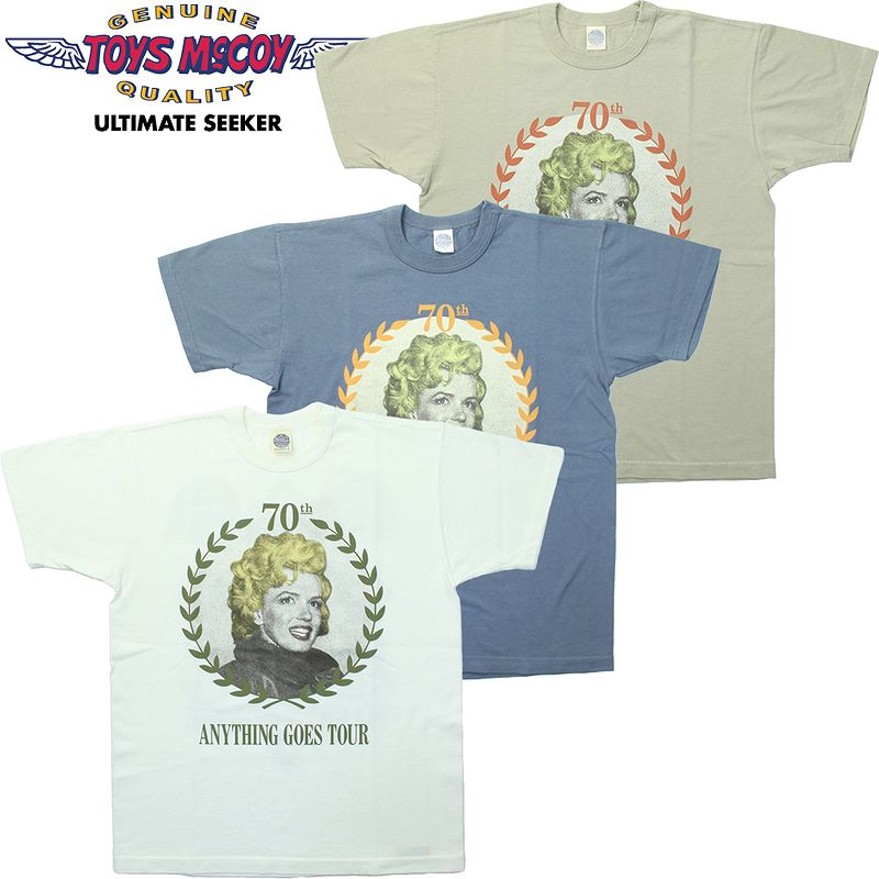 TMC2412 / TOYS McCOY MARILYN MONROE TEE " ANYTHING GOES TOUR 70TH ANNIV."
