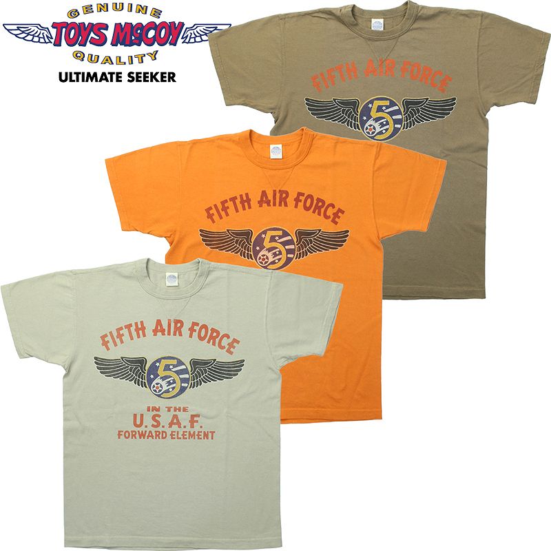 TMC2428 / TOYS McCOY MILITARY TEE SHIRT " FIFTH AIR FORCE "