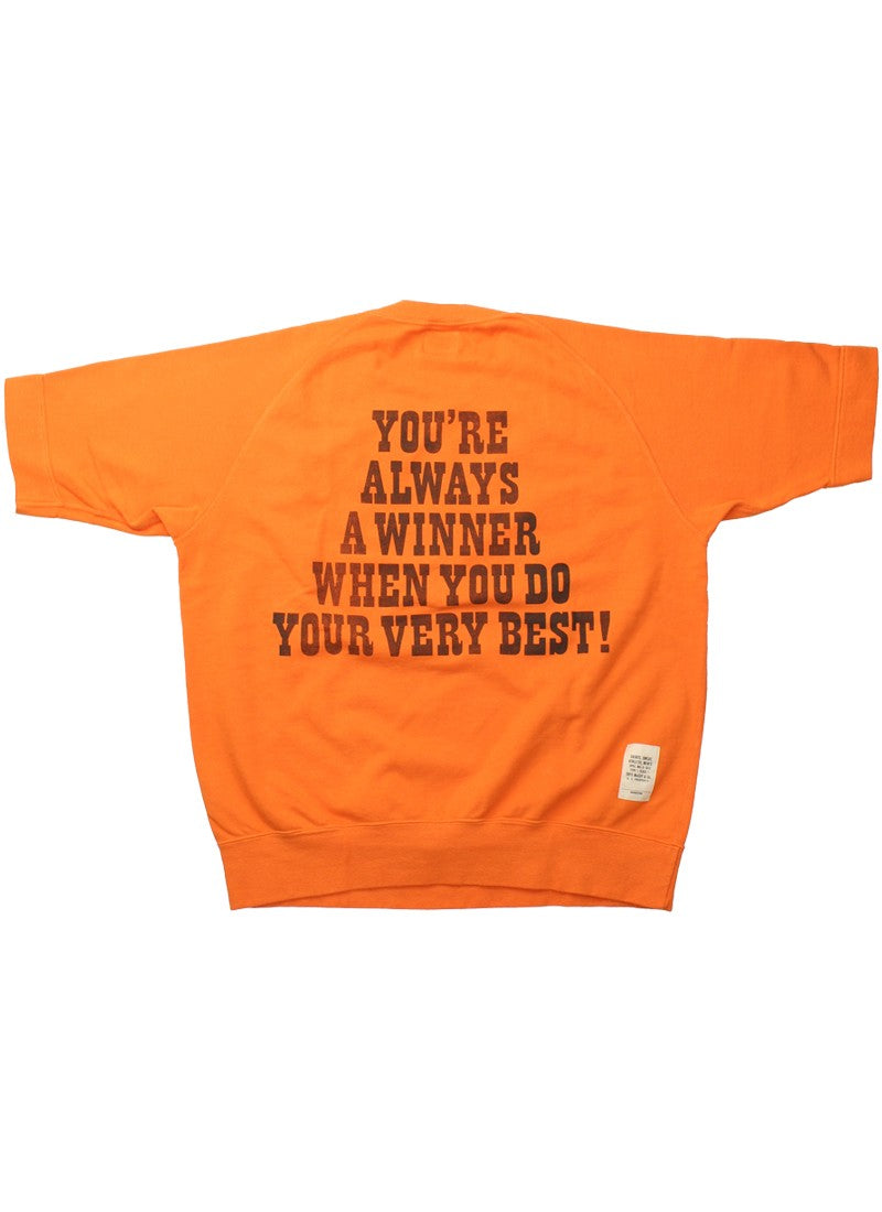 TMC2518 / TOYS McCOY SHORT SLEEVE SWEAT SHIRT SNOOPY " YOU'RE ALWAYS A WINNER "
