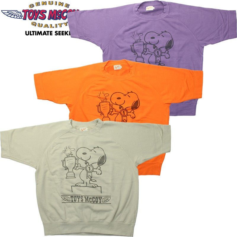 TMC2518 / TOYS McCOY SHORT SLEEVE SWEAT SHIRT SNOOPY " YOU'RE ALWAYS A WINNER "