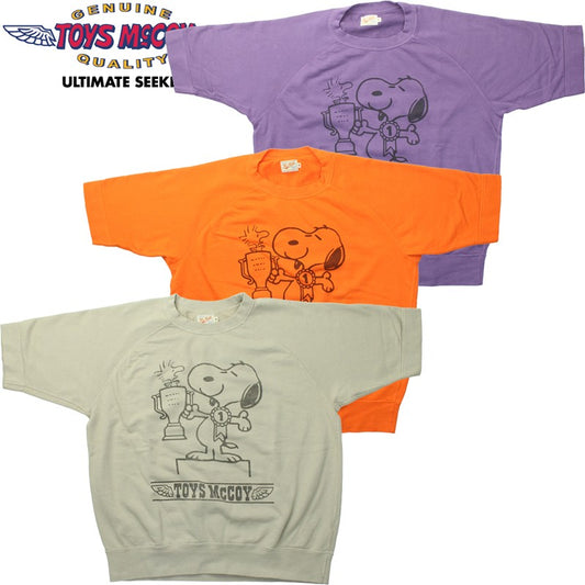 TMC2518 / TOYS McCOY SHORT SLEEVE SWEAT SHIRT SNOOPY " YOU'RE ALWAYS A WINNER "