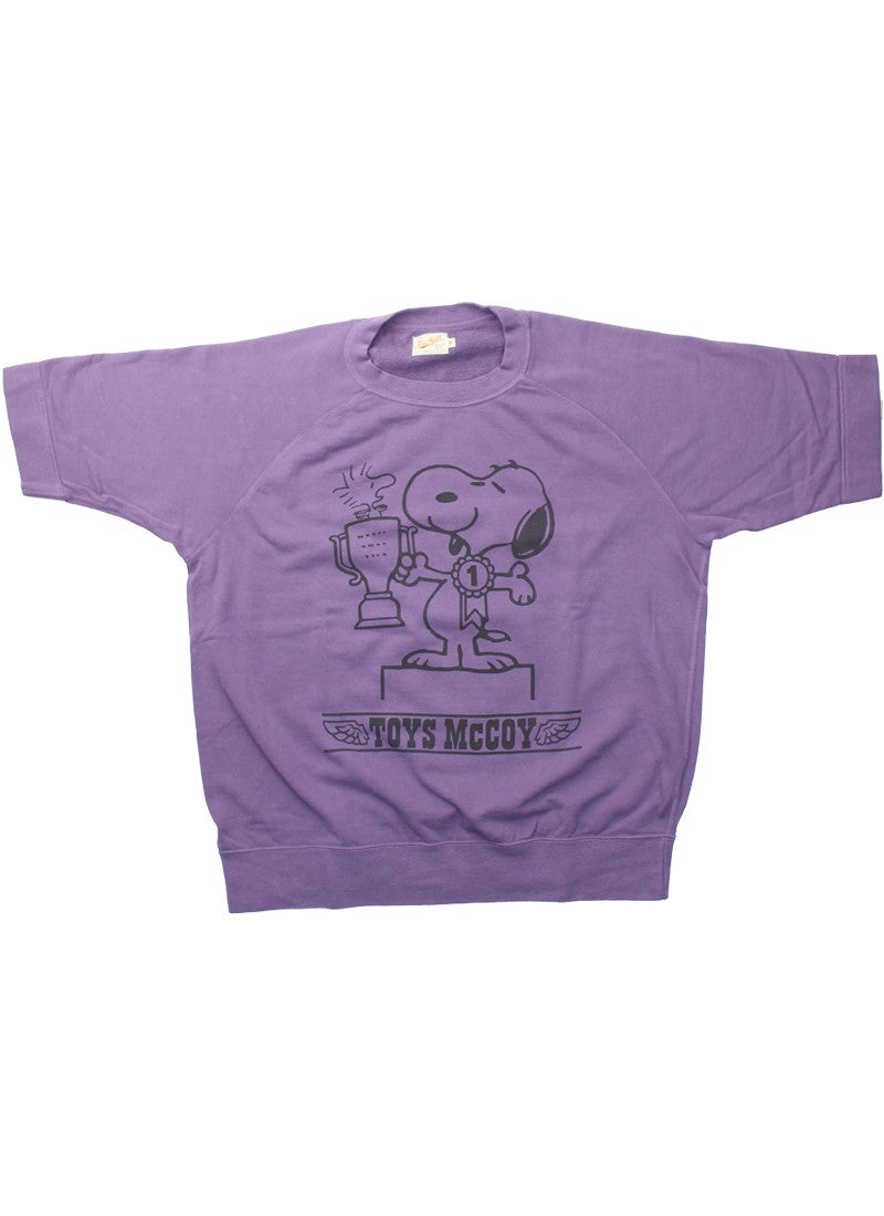 TMC2518 / TOYS McCOY SHORT SLEEVE SWEAT SHIRT SNOOPY " YOU'RE ALWAYS A WINNER "