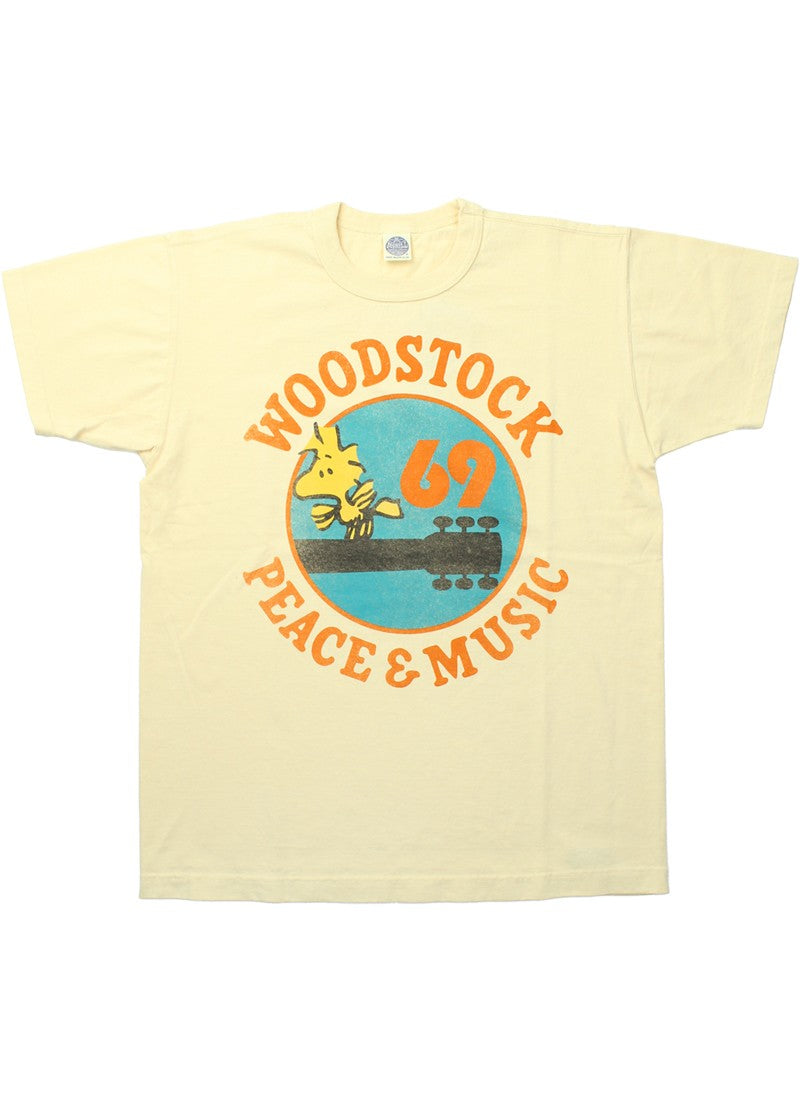 TMC2521 / TOYS McCOY SNOOPY TEE WOODSTOCK 69 " PEACE & MUSIC "