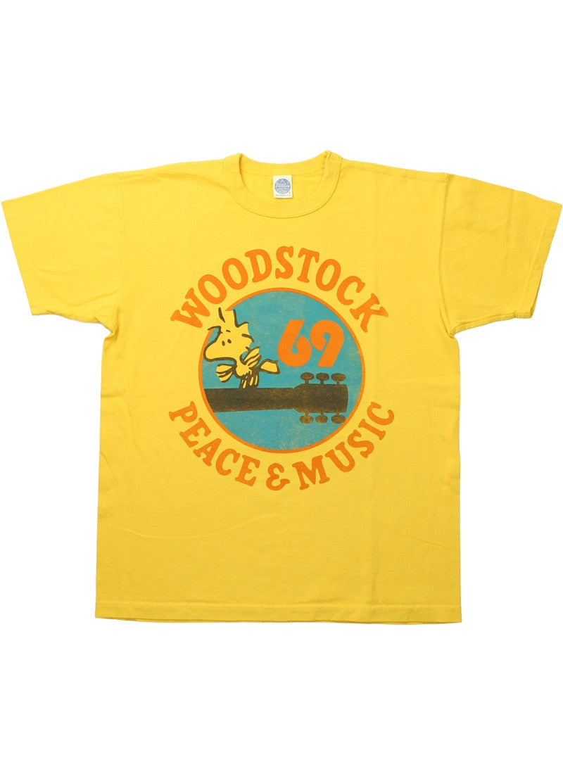 TMC2521 / TOYS McCOY SNOOPY TEE WOODSTOCK 69 " PEACE & MUSIC "
