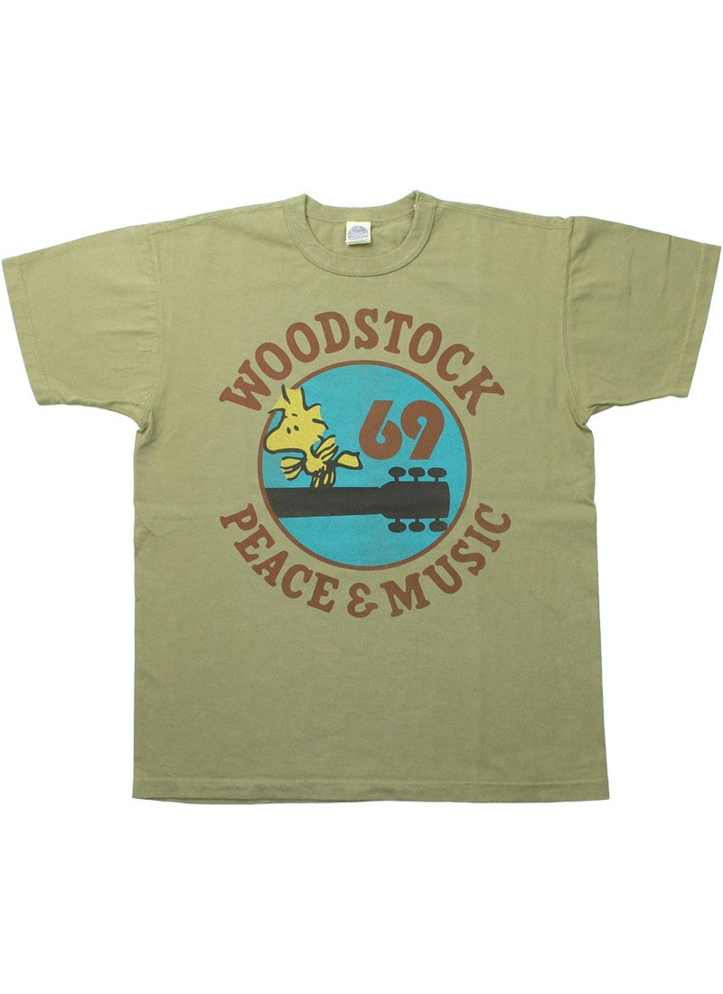 TMC2521 / TOYS McCOY SNOOPY TEE WOODSTOCK 69 " PEACE & MUSIC "
