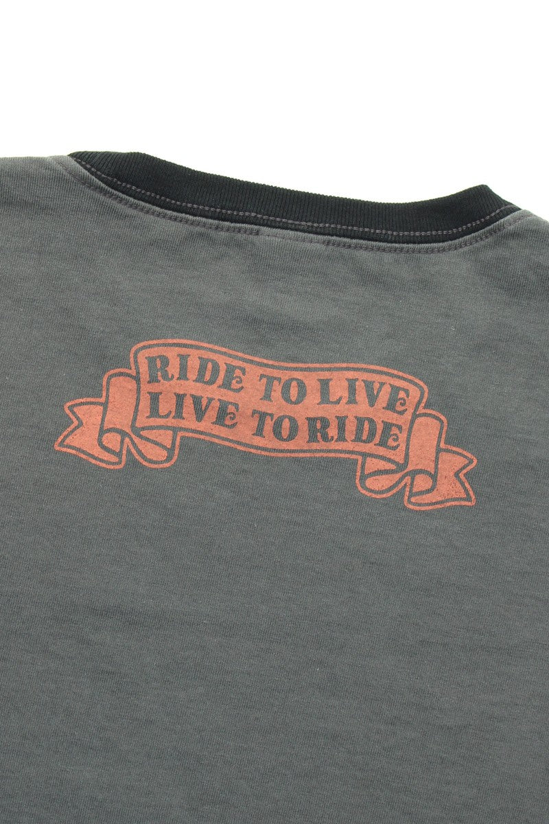 TMC2522 / TOYS McCOY MOTORCYCLE TEE WOODSTOCK " RIDE TO LIVE 1969 "