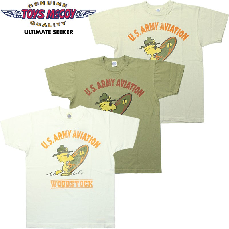 TMC2523 / TOYS McCOY SNOOPY TEE WOODSTOCK " U.S.ARMY AVIATION "