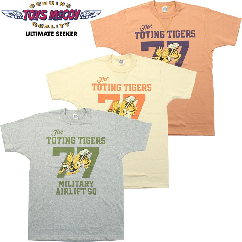TMC2529 / TOYS McCOY MILITARY TEE SHIRT " THE TOTING TIGERS 77 "