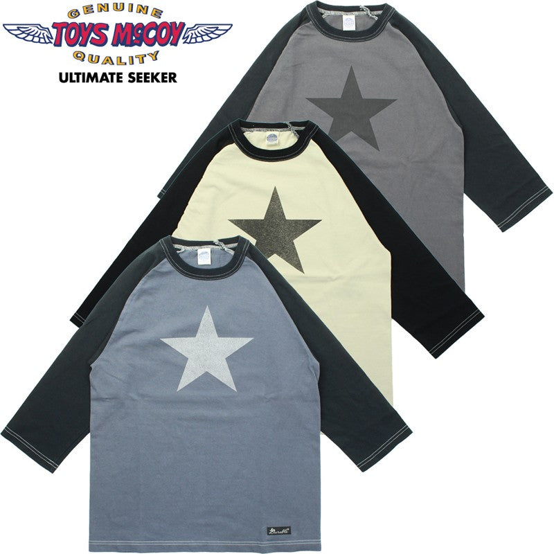 TMC2534 / TOYS McCOY CROPPED RAGLAN TEE " DURABLE ONE STAR "