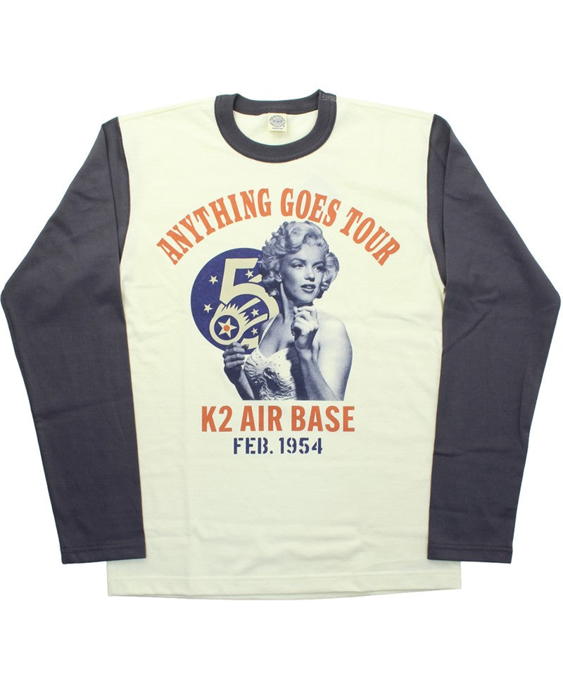 TMC2544 / TOYS McCOY LONG SLEEVE TEE MARILYN MONROE "ANYTHING GOES TOUR"