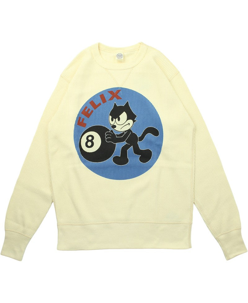 TMC2546 / TOYS McCOY BIG WAFFLE CREW NECK SHIRT "FELIX 8 BALL"