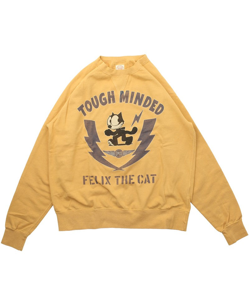 TMC2548 / TOYS McCOY GARMENT DYING SWEAT SHIRT FELIX THE CAT "TOUGH MINDED"