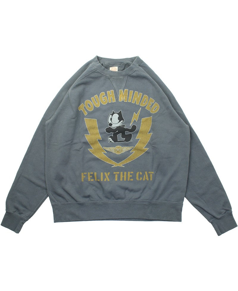 TMC2548 / TOYS McCOY GARMENT DYING SWEAT SHIRT FELIX THE CAT "TOUGH MINDED"