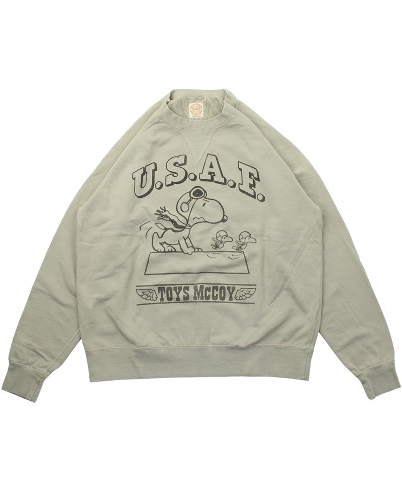 TMC2550 / TOYS McCOY GARMENT DYING SWEAT SHIRT SNOOPY "U.S.A.F. FLYING ACE"