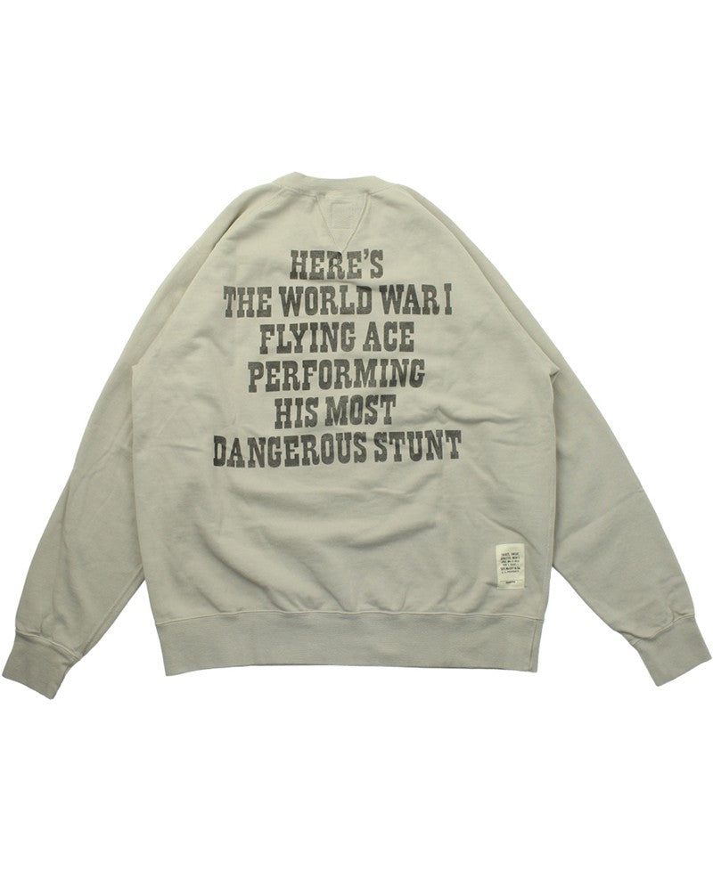 TMC2550 / TOYS McCOY GARMENT DYING SWEAT SHIRT SNOOPY "U.S.A.F. FLYING ACE"