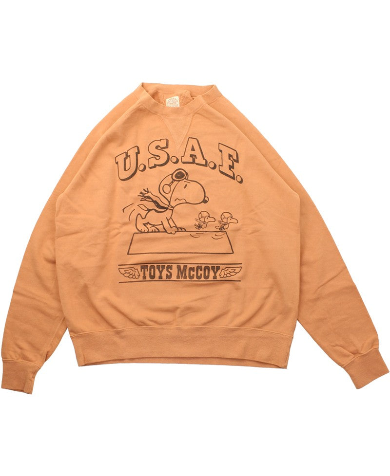 TMC2550 / TOYS McCOY GARMENT DYING SWEAT SHIRT SNOOPY "U.S.A.F. FLYING ACE"
