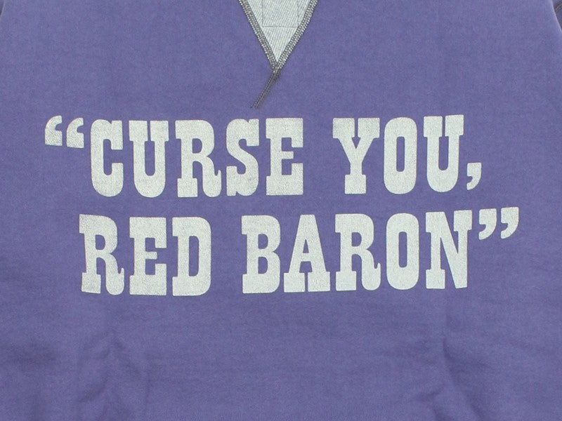 TMC2651 / TOYS McCOY HEAVYWEIGHT SWEAT SHIRT SNOOPY "CURSE YOU RED BARON"