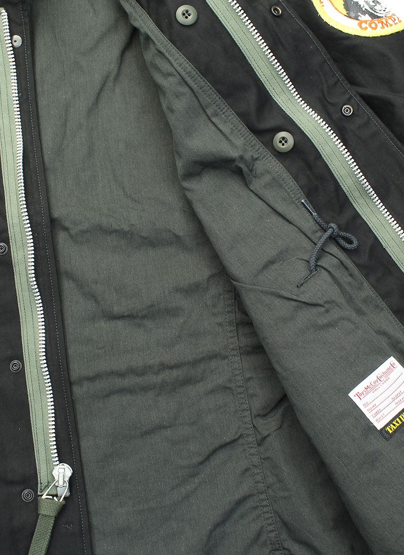 TMJ2321 / TOYS McCOY TAXI DRIVER M-65 COAT,MAN'S,FIELD W/HOOD BLACK