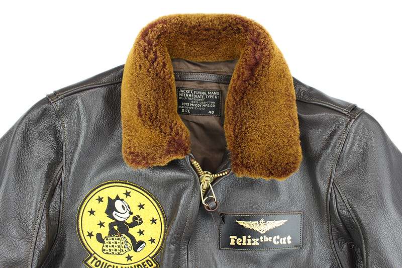 TMJ2322 / TOYS McCOY TYPE G-1 MIL-J-7823D FELIX THE CAT "TOUGH MINDED"