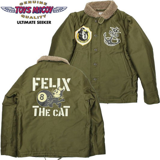TMJ2323 / TOYS McCOY N-1 DECK JACKET FELIX THE CAT "8 BALL"