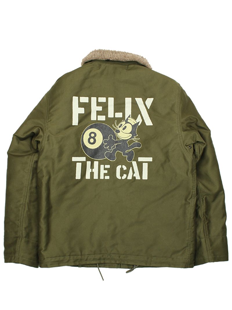 TMJ2323 / TOYS McCOY N-1 DECK JACKET FELIX THE CAT "8 BALL"