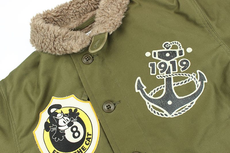 TMJ2323 / TOYS McCOY N-1 DECK JACKET FELIX THE CAT "8 BALL"