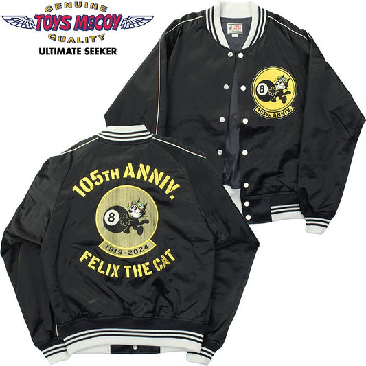 TMJ2401 / TOYS McCOY COTTON/RAYON SATEEN TOUR JACKET FELIX THE CAT " 105TH ANNIV. "