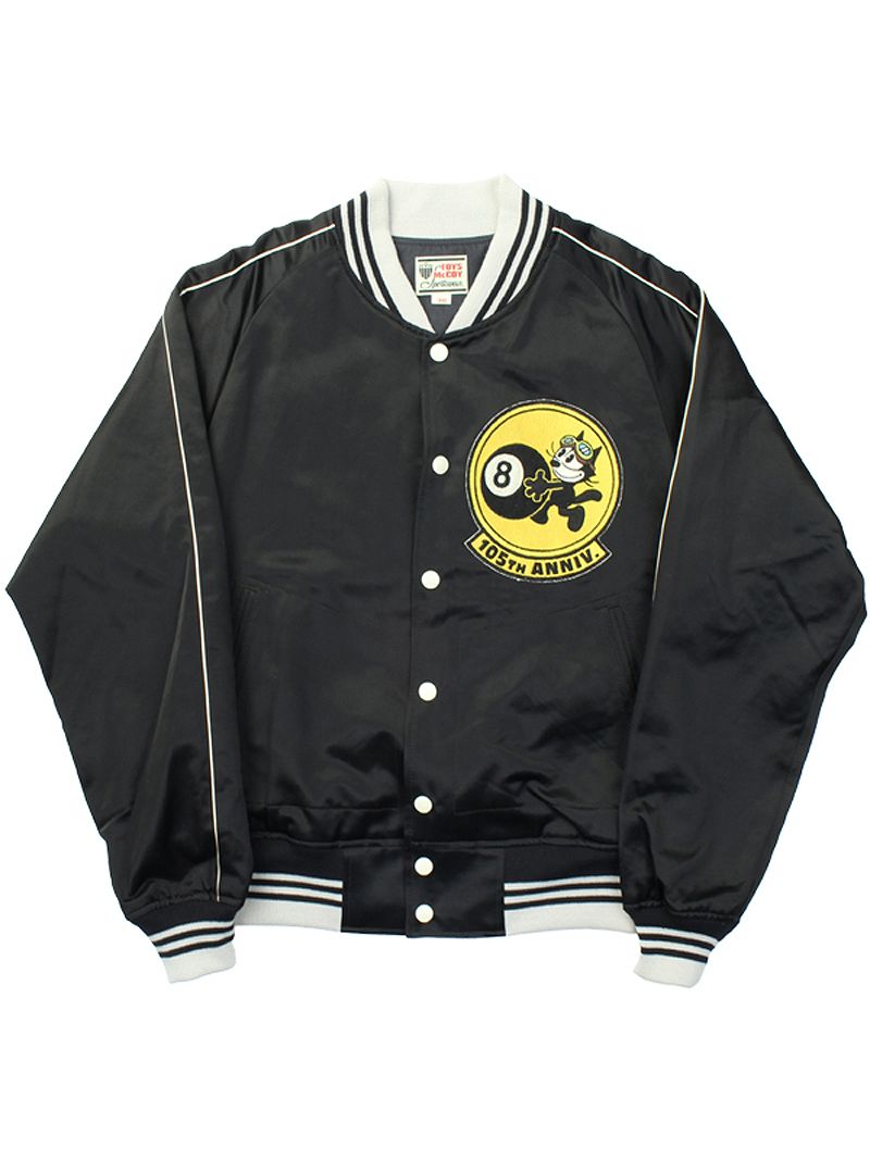 TMJ2401 / TOYS McCOY COTTON/RAYON SATEEN TOUR JACKET FELIX THE CAT " 105TH ANNIV. "