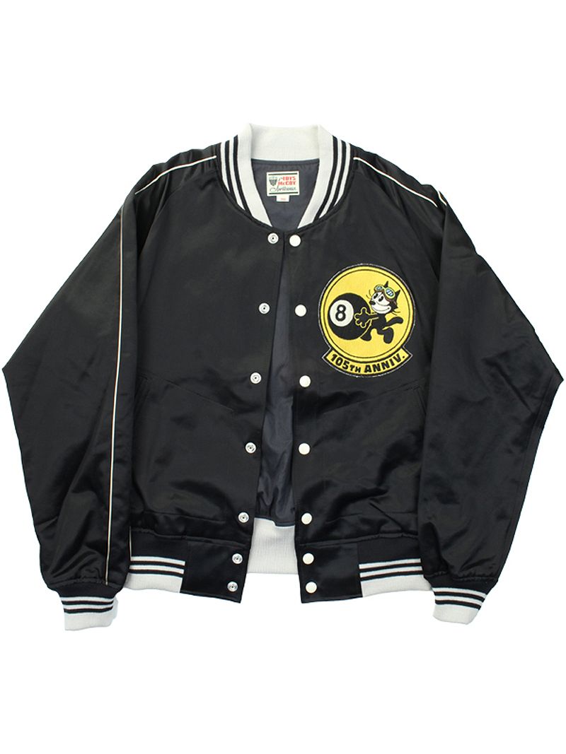 TMJ2401 / TOYS McCOY COTTON/RAYON SATEEN TOUR JACKET FELIX THE CAT " 105TH ANNIV. "
