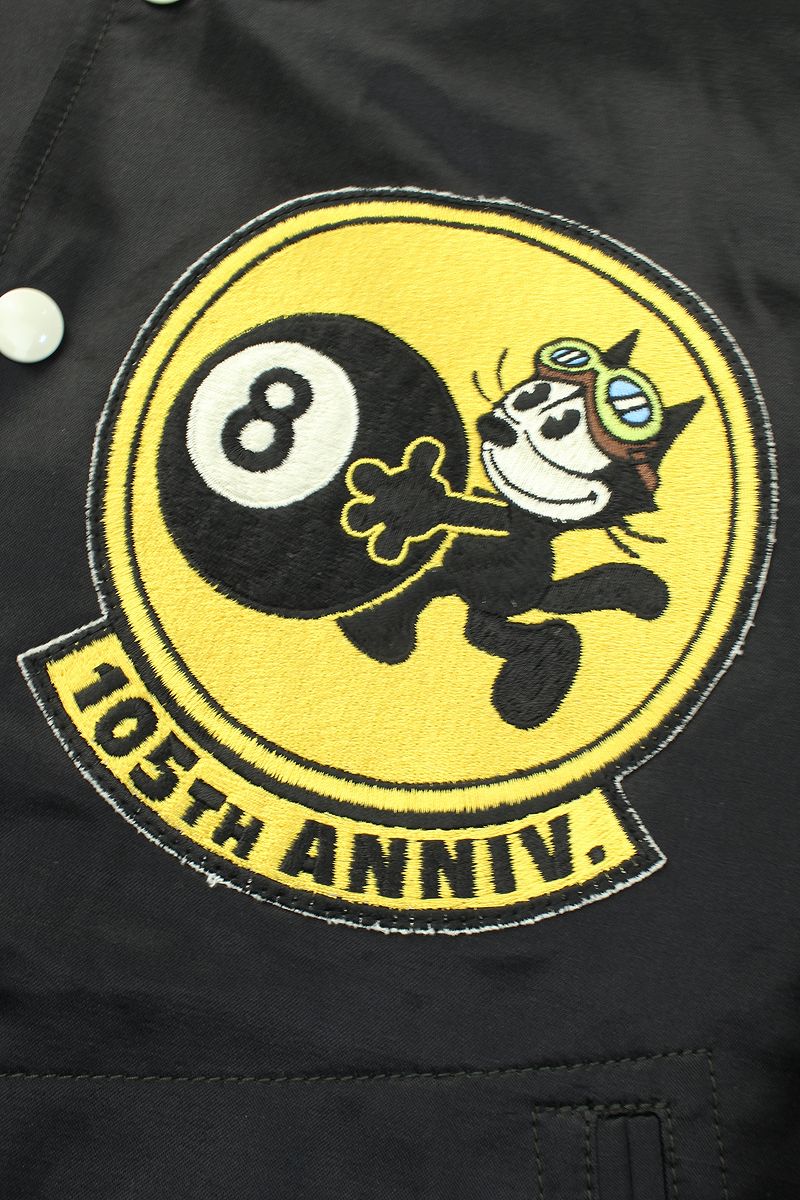 TMJ2401 / TOYS McCOY COTTON/RAYON SATEEN TOUR JACKET FELIX THE CAT " 105TH ANNIV. "
