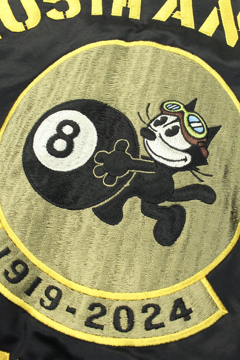 TMJ2401 / TOYS McCOY COTTON/RAYON SATEEN TOUR JACKET FELIX THE CAT " 105TH ANNIV. "