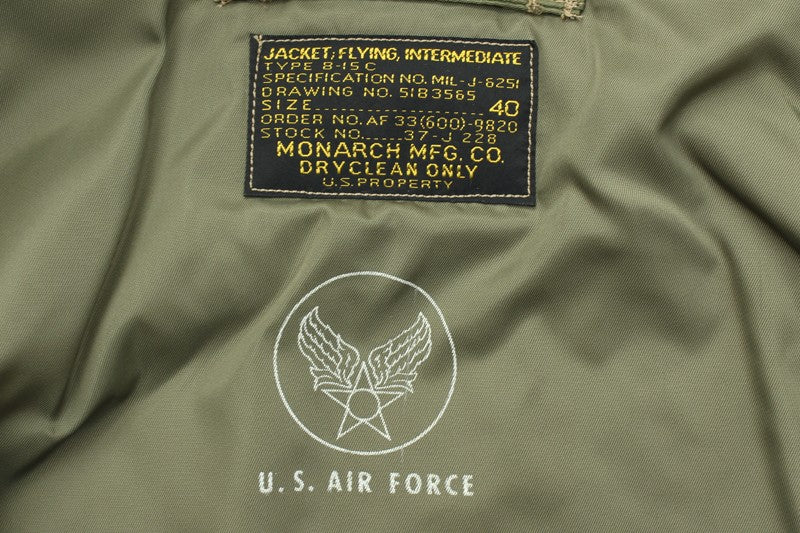 TMJ2428 / TOYS McCOY TYPE B-15C OLIVE VER. MONARCH MFG.CO. 429TH FTR BMR SQ "BLACK DRAGONS"